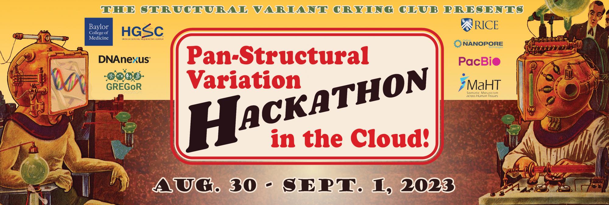 Pan Structural Variation Hackathon in the Cloud - Aug. 30 - Sept. 1, 2023